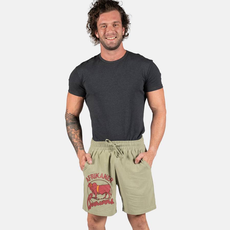 Men's Afrikaner Cotton Shorts - Olive