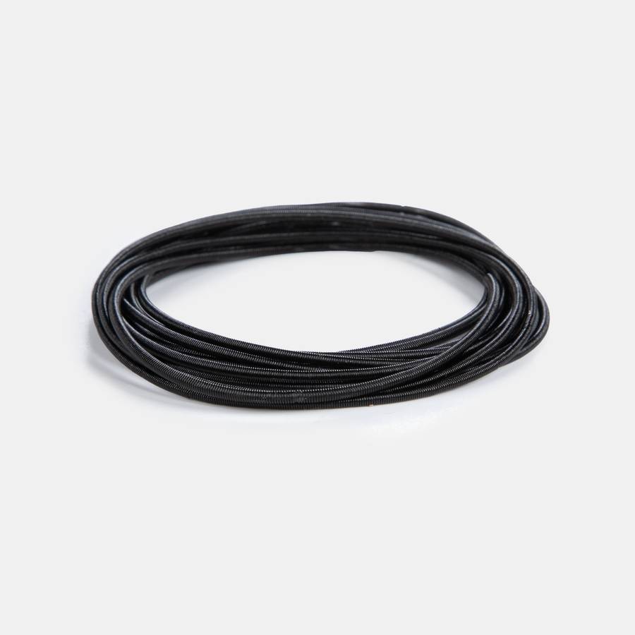 Unisex Spring Bracelet x 13 - Black