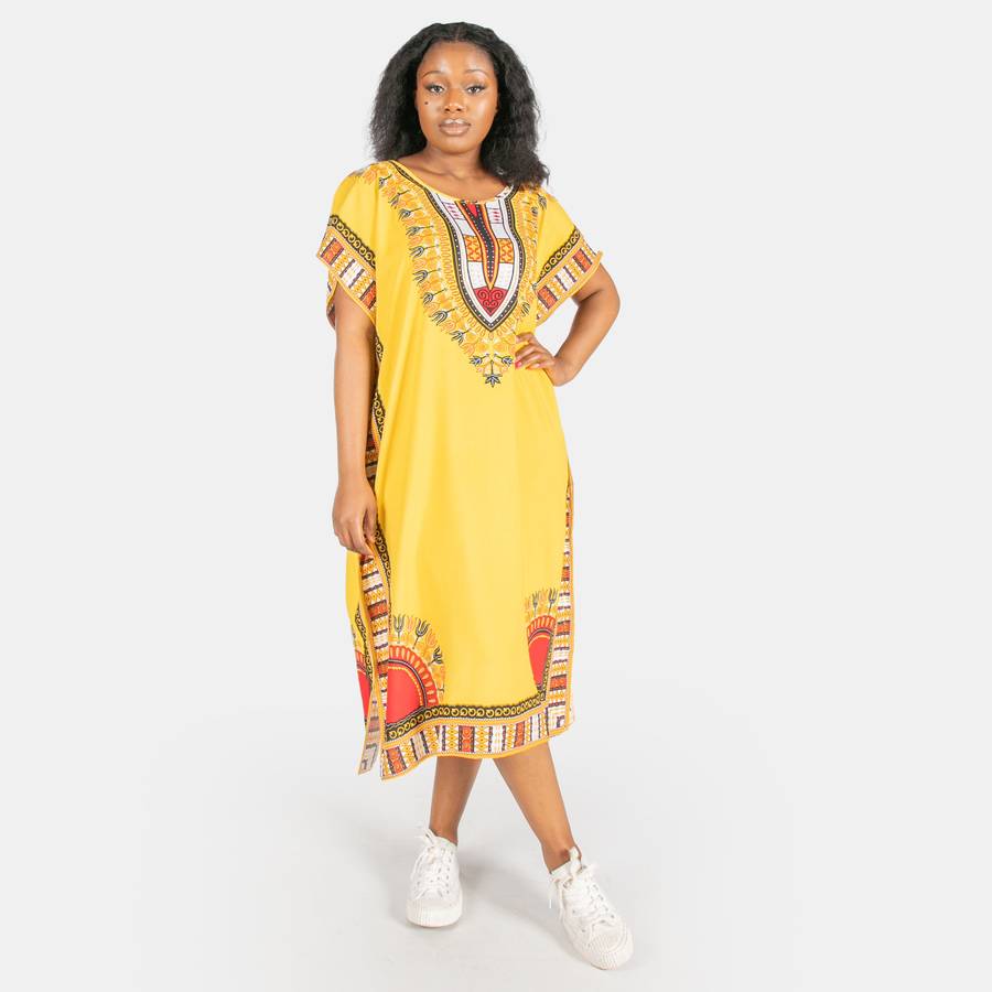Ladies' Slim fit Kaftan - Yellow
