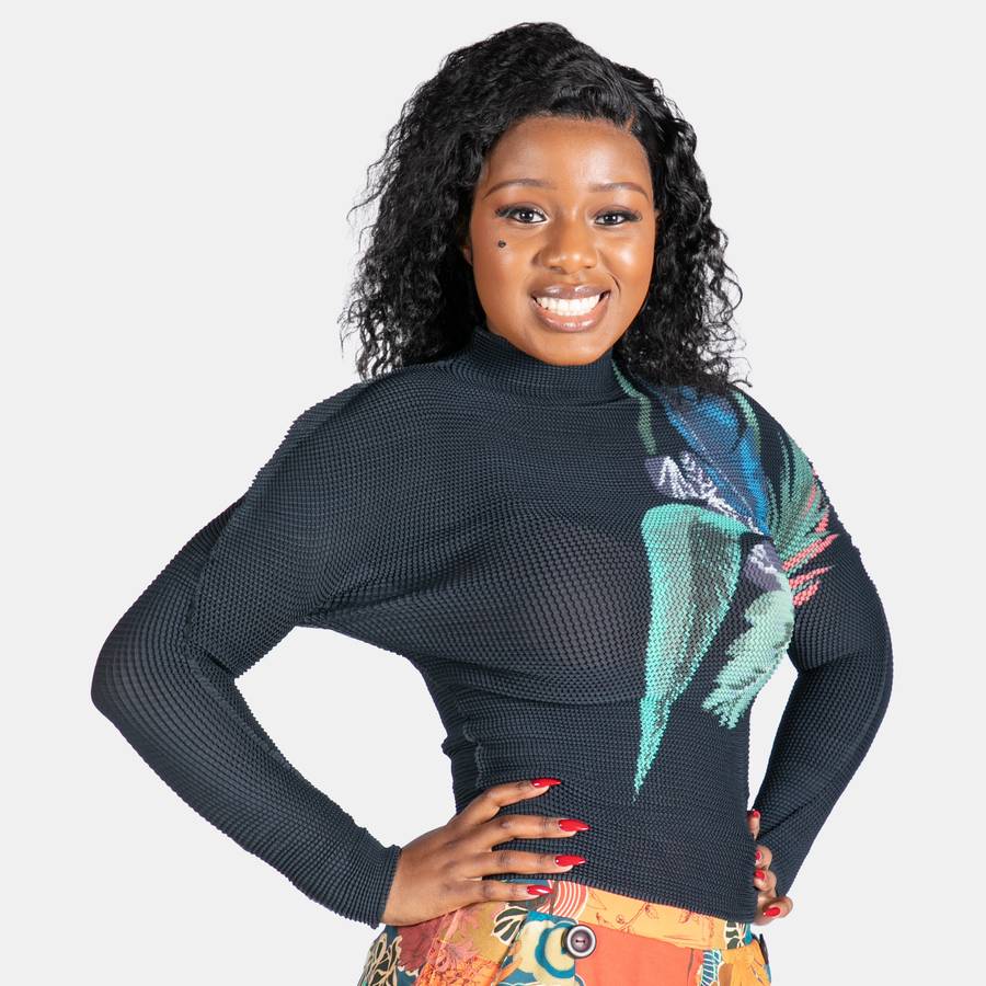 Ladies' Stretch Pleated Top