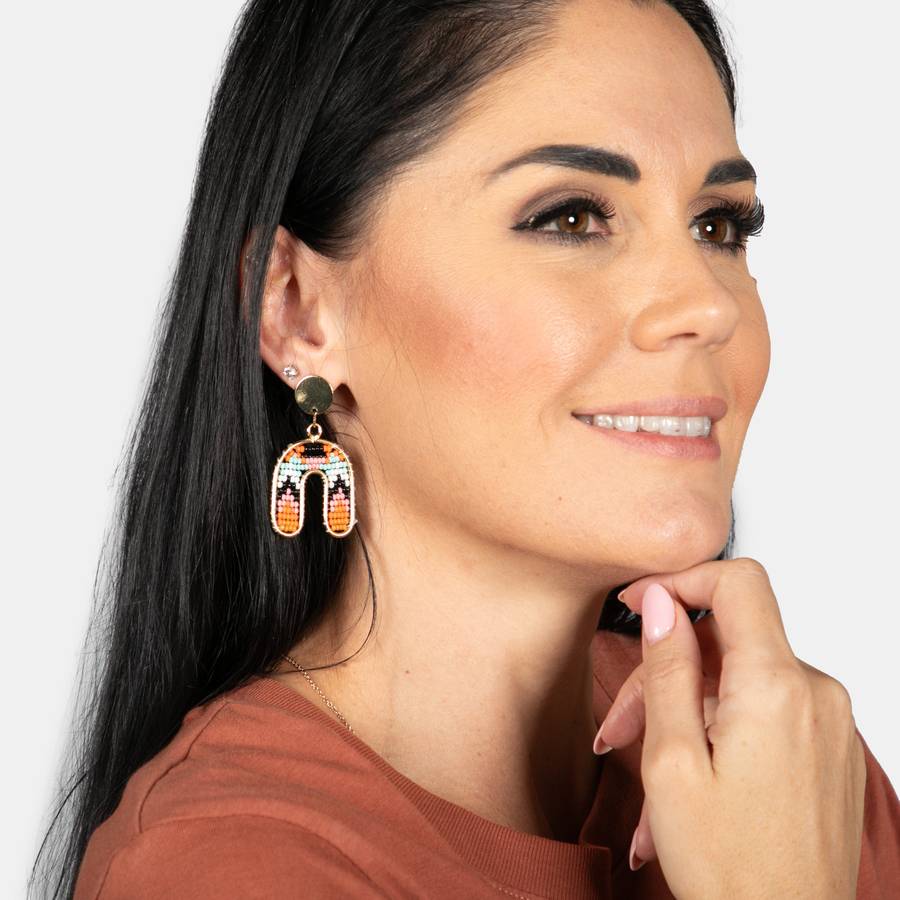 Portia Beaded Boho Earrings