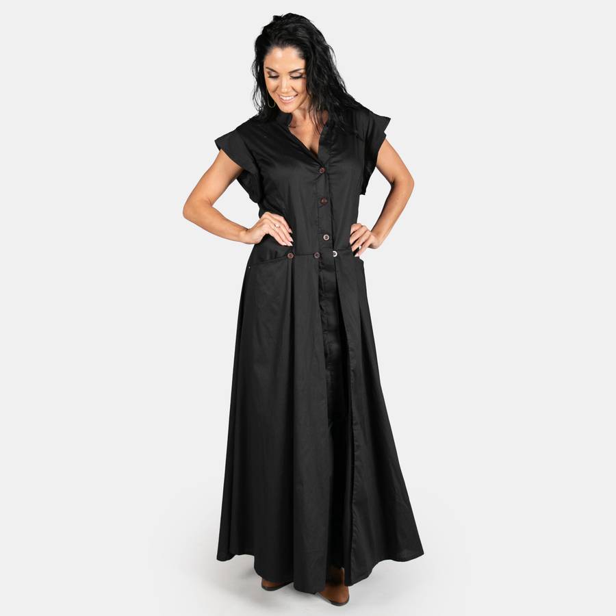 Ladies' Origami Dress - Black