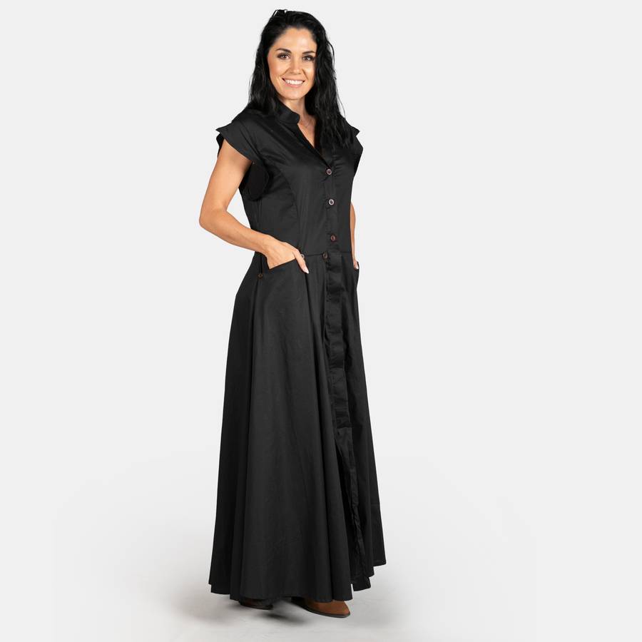 Ladies' Origami Dress - Black
