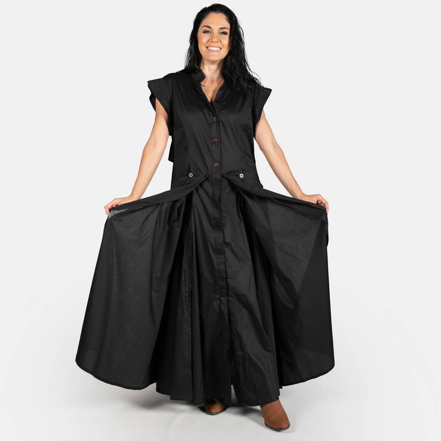 Ladies' Origami Dress - Black