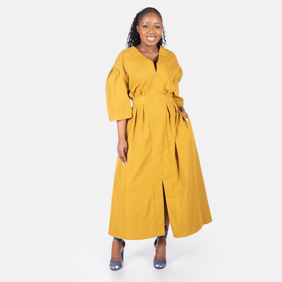 Ladies Rosebella Dress - Mustard