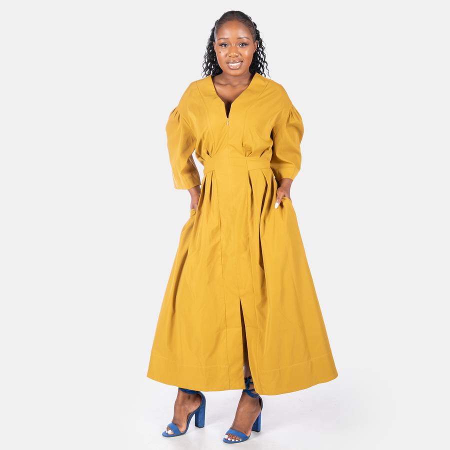 Ladies Rosebella Dress - Mustard