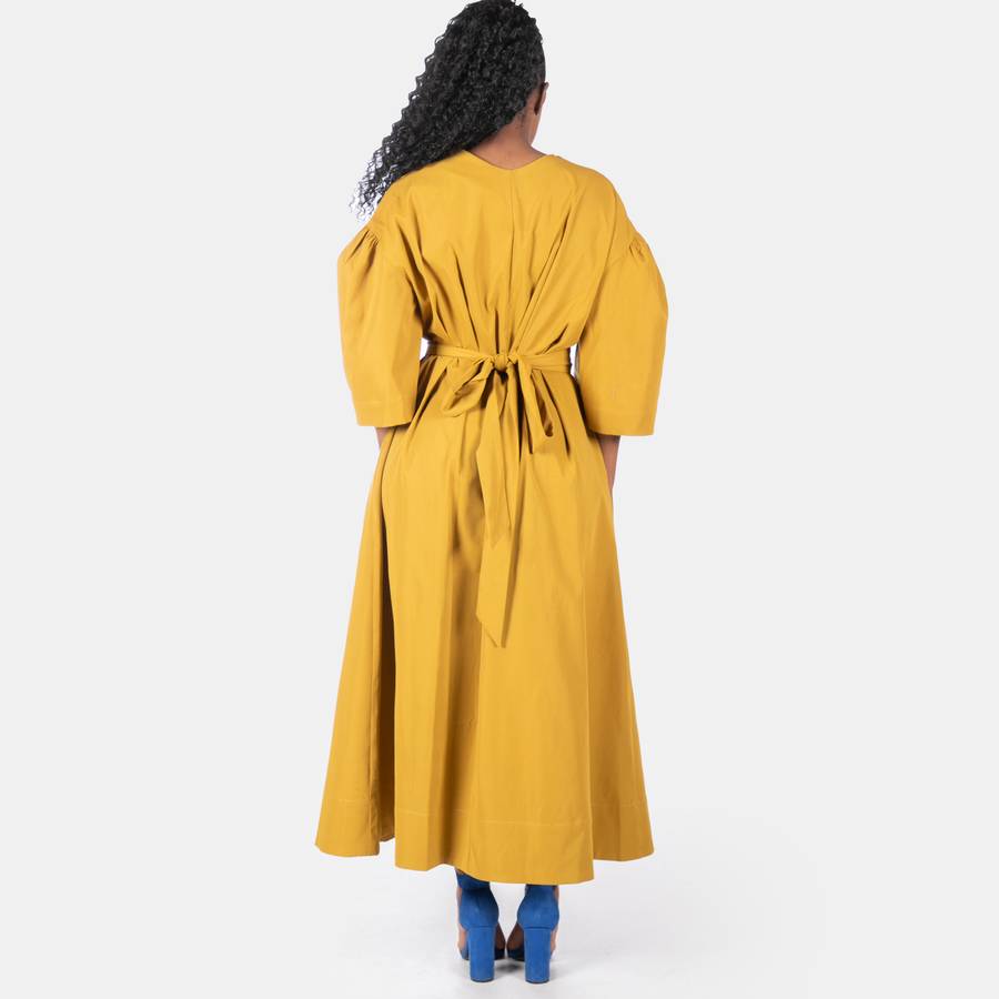 Ladies Rosebella Dress - Mustard