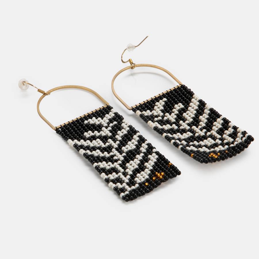 Ladies' Stellar Fern Pattern Earrings