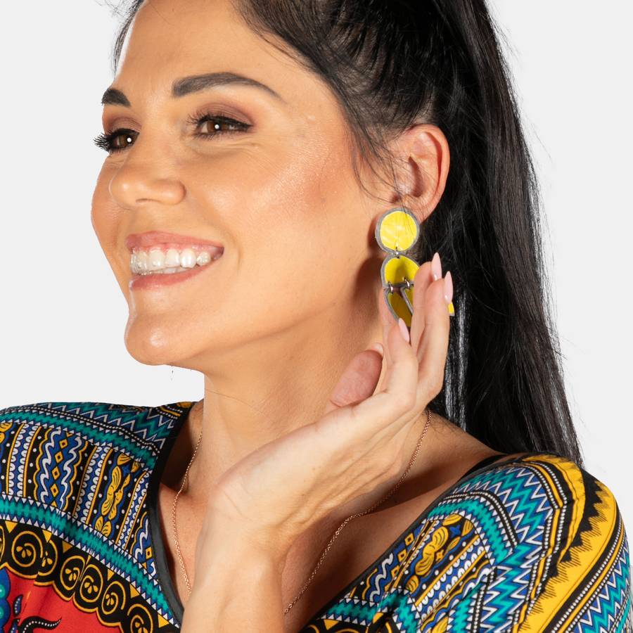 Ladies' Nesta Earrings - Yellow