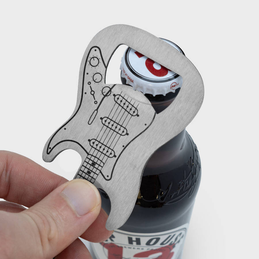 Blues Guitar Bottle Opener