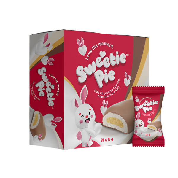 Sweetie Pie Vanilla Mallows Eggs Box of 24