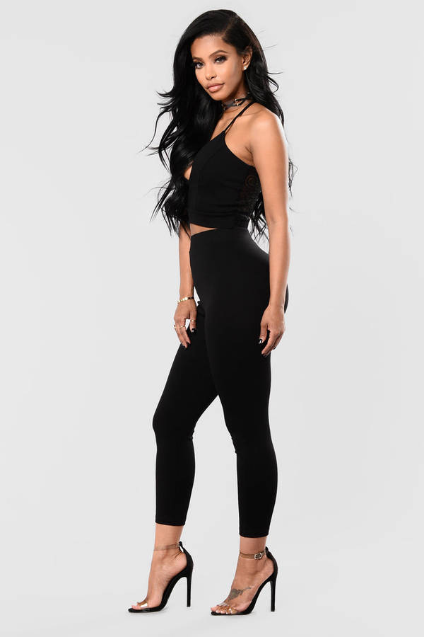 FASHIONNOVA - Believe Me Set - Black (M, L, XL)