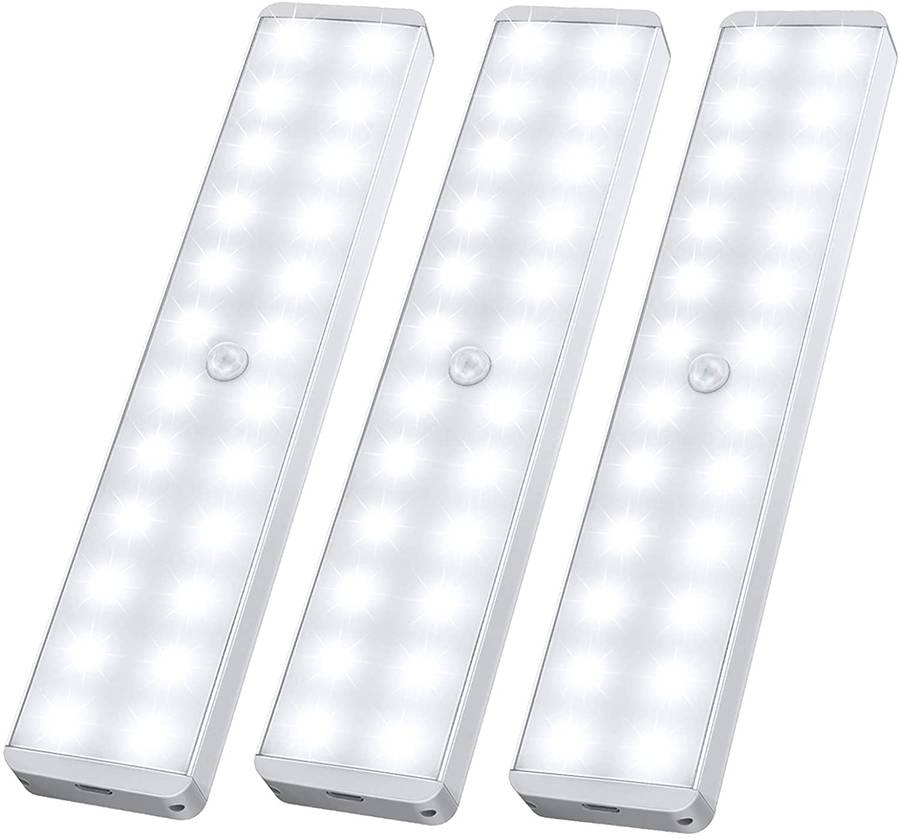 Lumina 30 LED Rechargeable Motion Sensor Lights  Set of 3