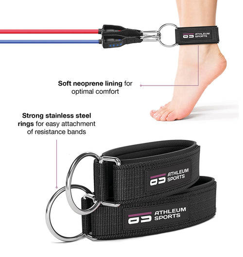 Athleum Sports 11 Piece Resistance Bands Exercise Kit