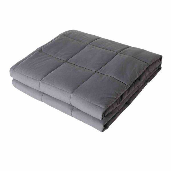 Luxury Queen Size Bed 9kg Gravity Weighted Blanket - Grey