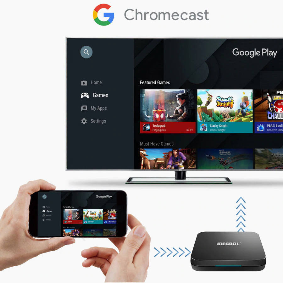 Mecool KM9 Pro Android TV Box Google Certified - Black 2GB RAM + 16GB ROM