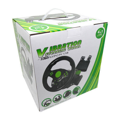 Steering Wheel 4 in 1 for PC, XBOX 360, PS3 and PS2