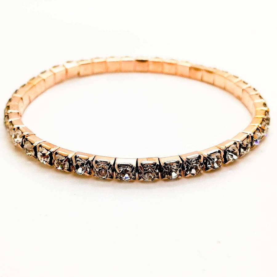 Rose Gold Diamante Bracelet