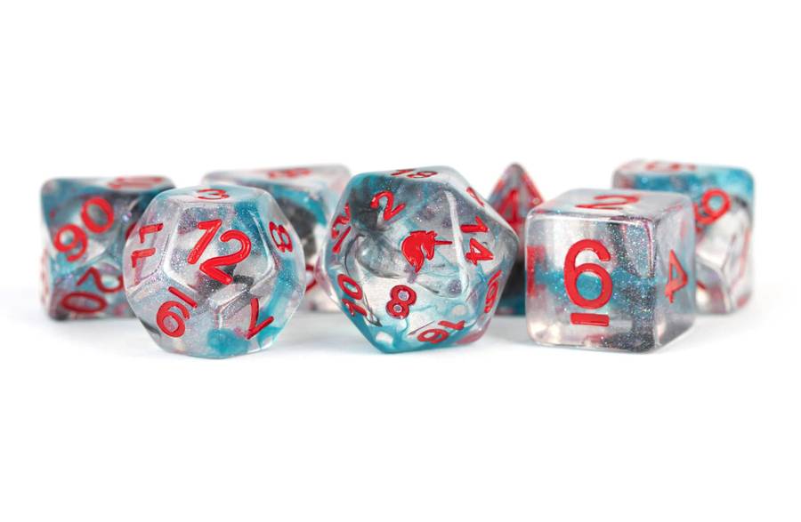 Unicorn Battle Wounds - 16mm Resin Dice Set