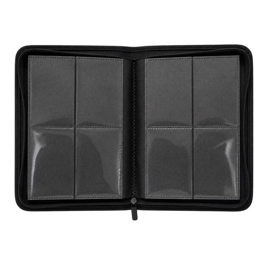 Level Up 4 Pocket Zip Card Binder | Diamond Series | 160 cards | Midnight Blue