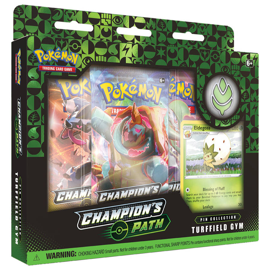 Pokemon Sword & Shield Champions Path | Turfield Gym Pin Collection