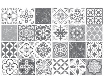 Mediterranean Grey - vinyl wall tiles - 10 X 10 Pack of 12