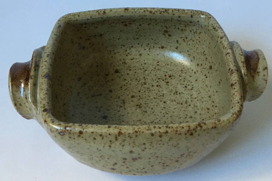 Kolonyama Pottery from Lesotho -Two handled soup bowl - Hand made studio art pottery