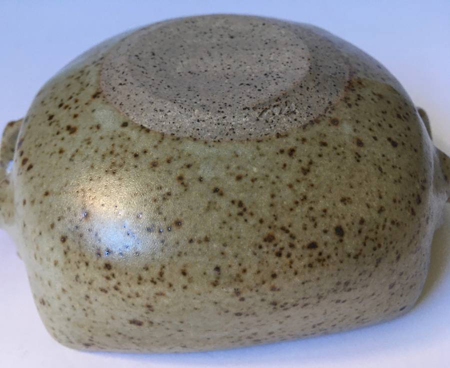 Kolonyama Pottery from Lesotho -Two handled soup bowl - Hand made studio art pottery