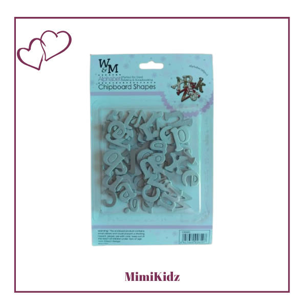 Alphabet Chipboard Shapes
