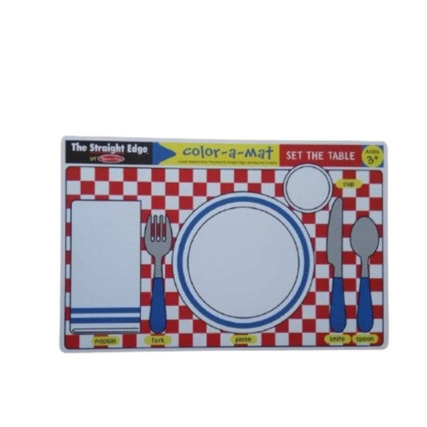 Melissa & Doug - Colour-a-Mat - Set the table