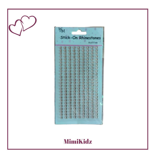 Stick-on Rhinestones - Gold - Small