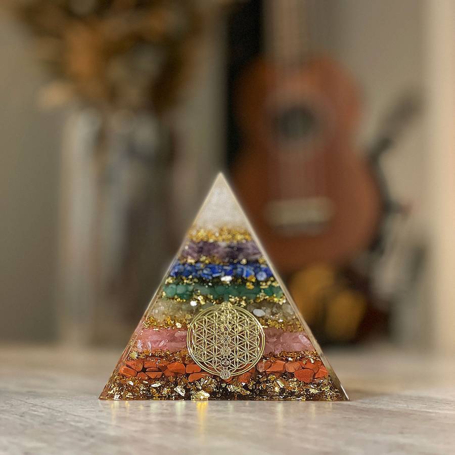 Orgonite Pyramid - 7 Chakra (Large)