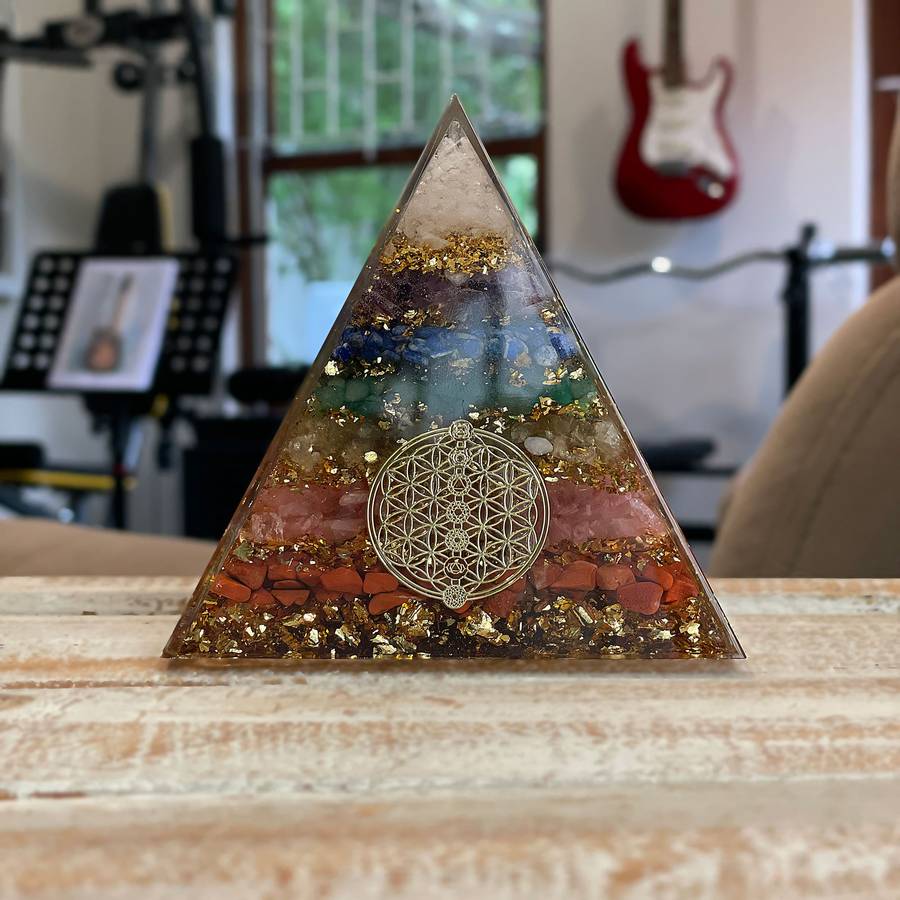 Orgonite Pyramid - 7 Chakra (Large)