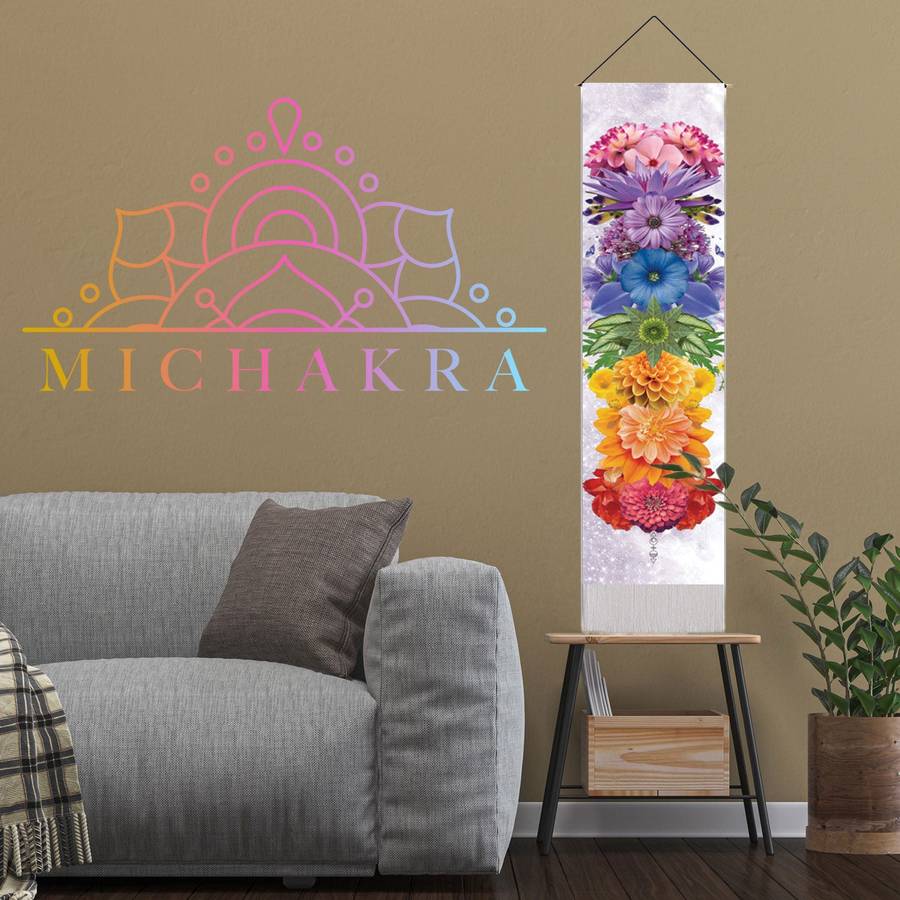 Wall Hanging Tapestry (7 Chakra -Style 3)