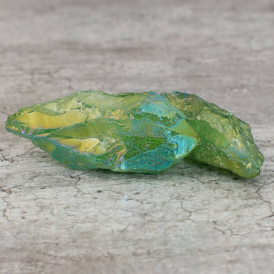 Aura Quartz Rough Points