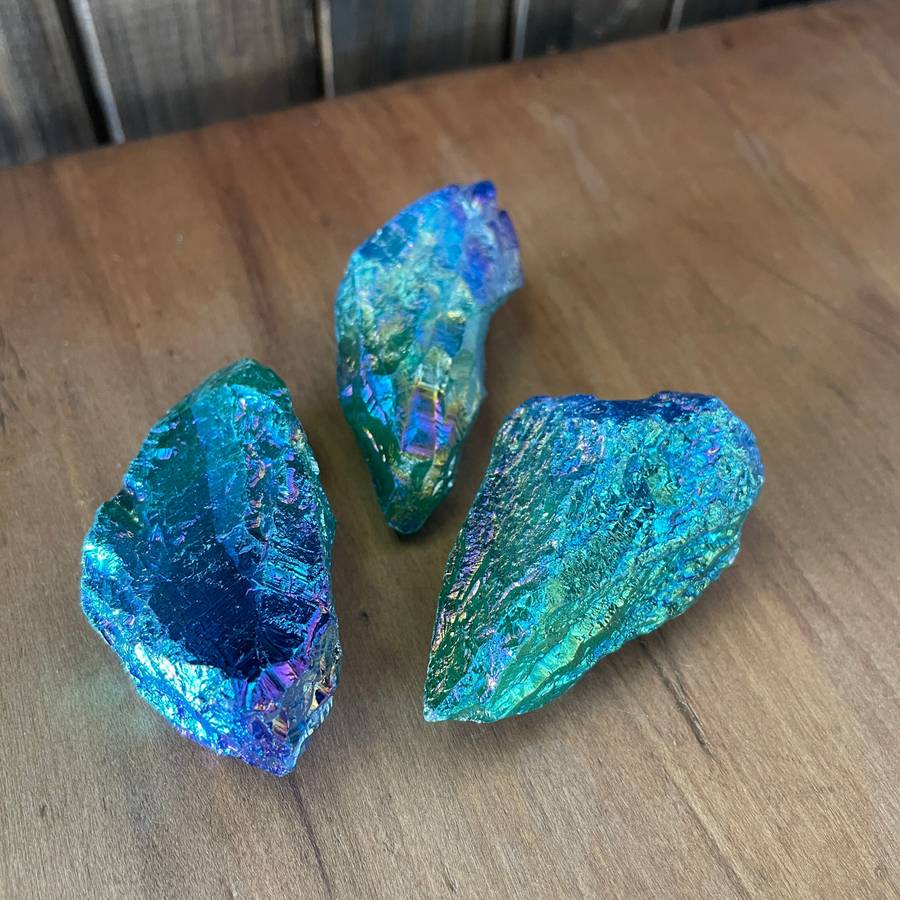 Aura Quartz Rough Points