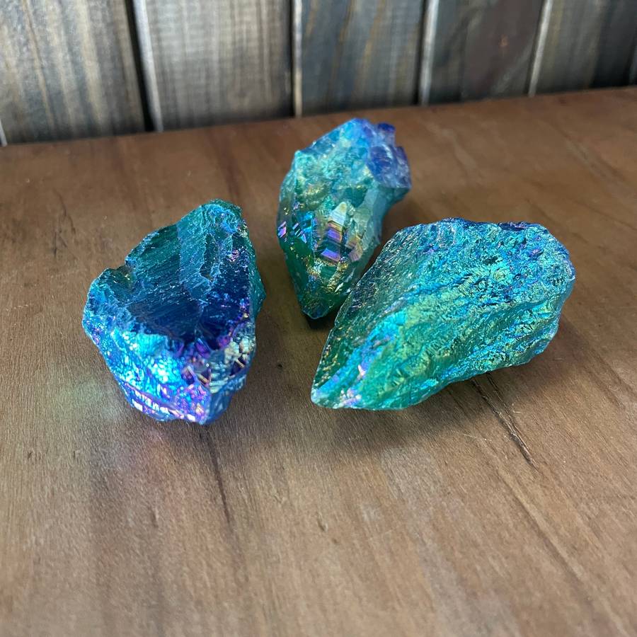 Aura Quartz Rough Points