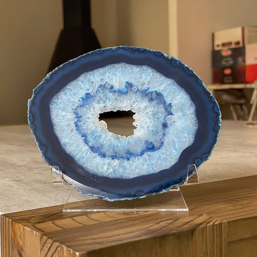 Agate Slice - Blue - Size 5 (13cm x 10cm)