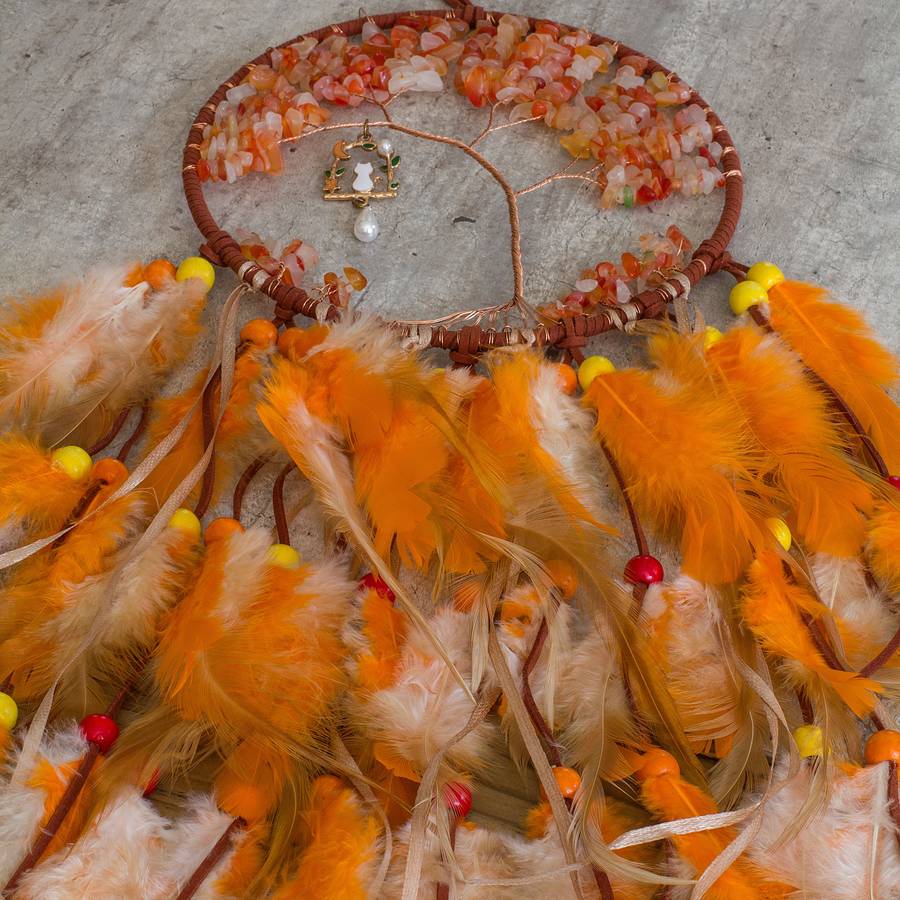 Dream Catcher - Orange - Red Aventurine