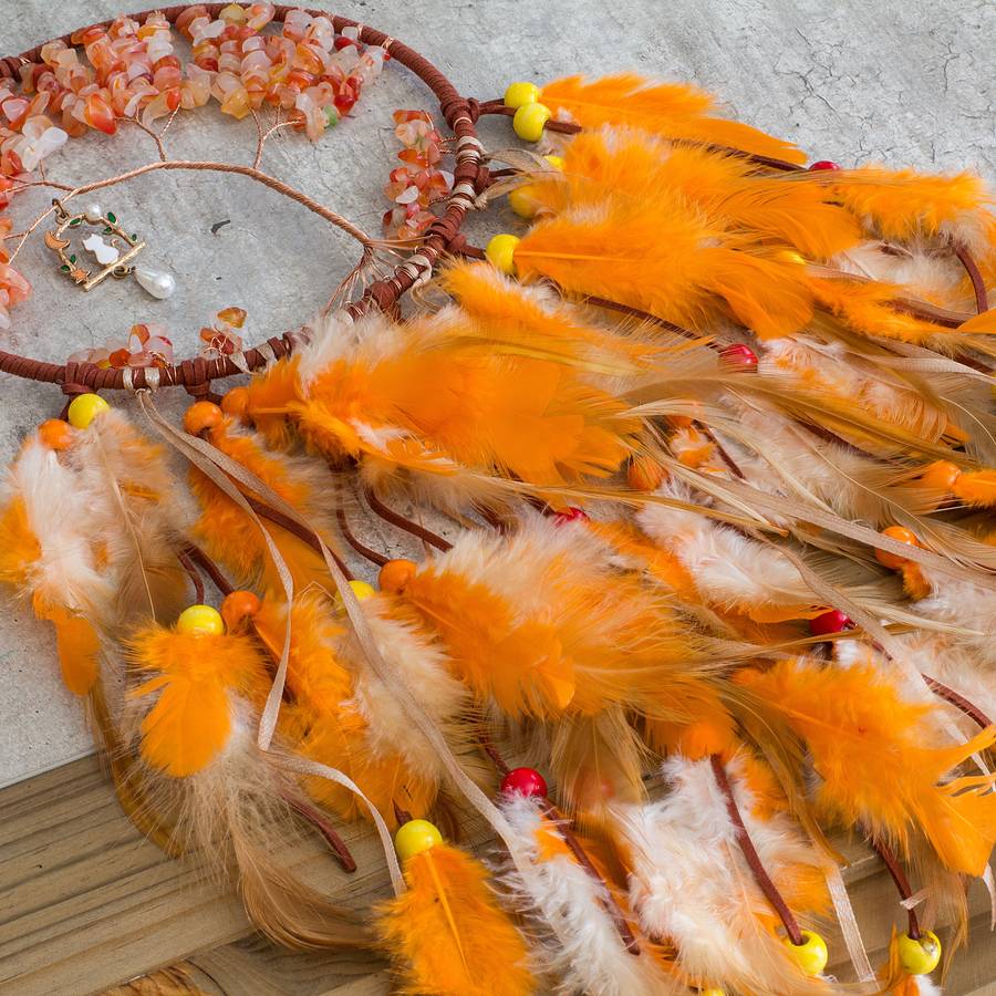 Dream Catcher - Orange - Red Aventurine