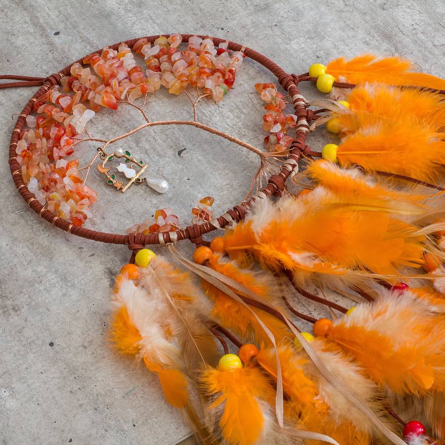 Dream Catcher - Orange - Red Aventurine