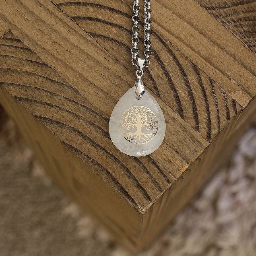 Water Drop Necklace - Clear Quartz