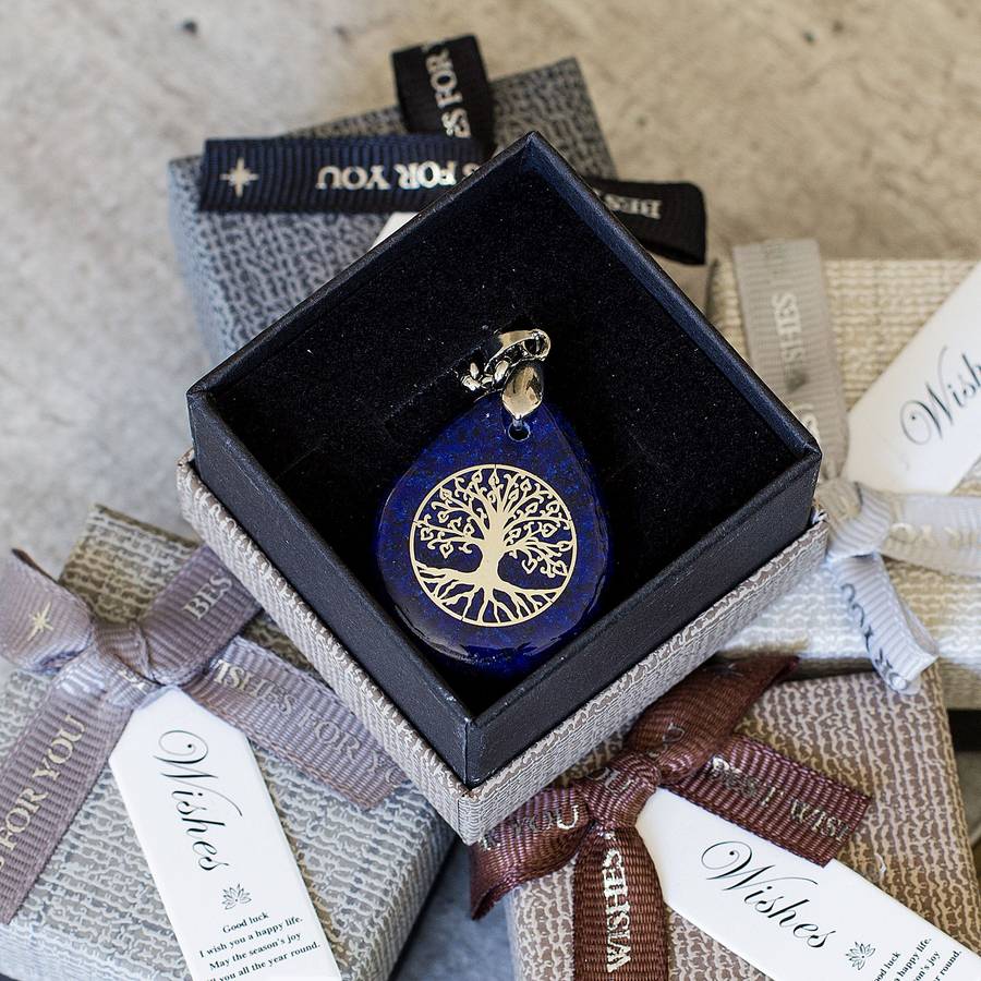 Water Drop Necklace - Lapis Lazuli