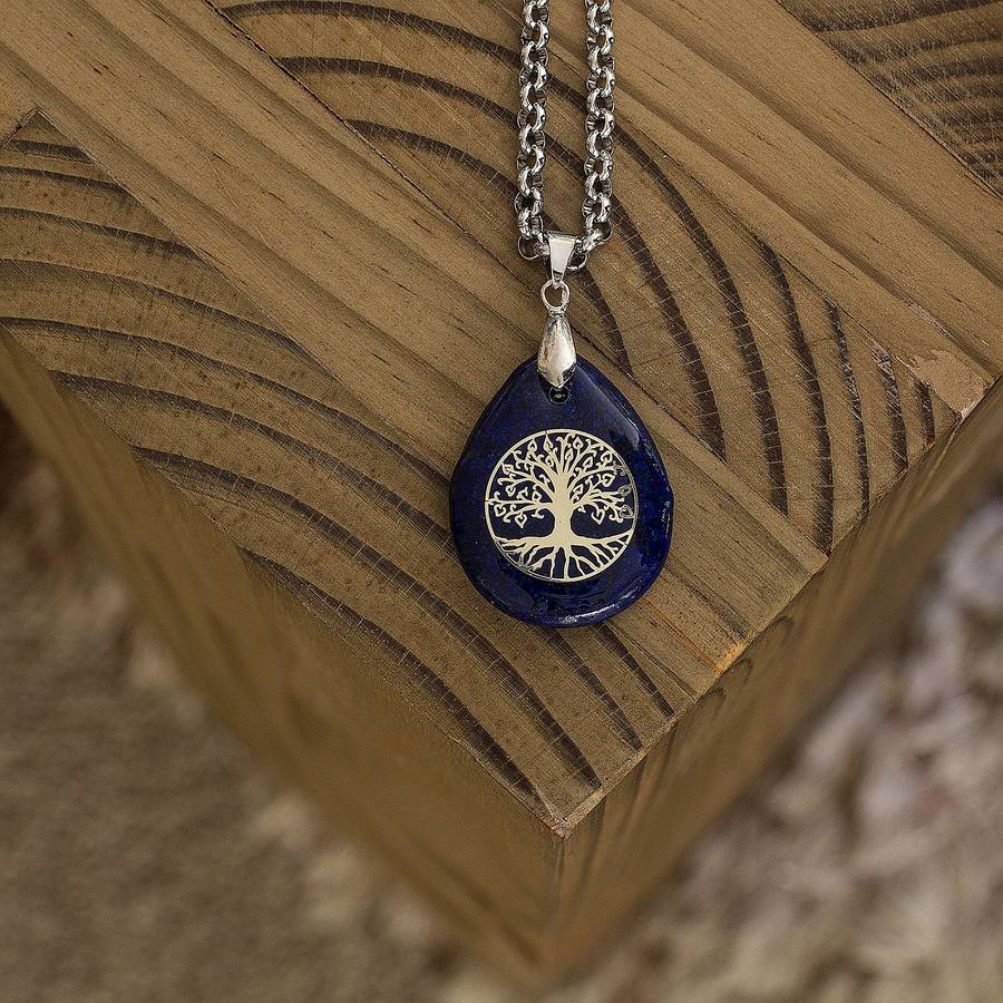 Water Drop Necklace - Lapis Lazuli