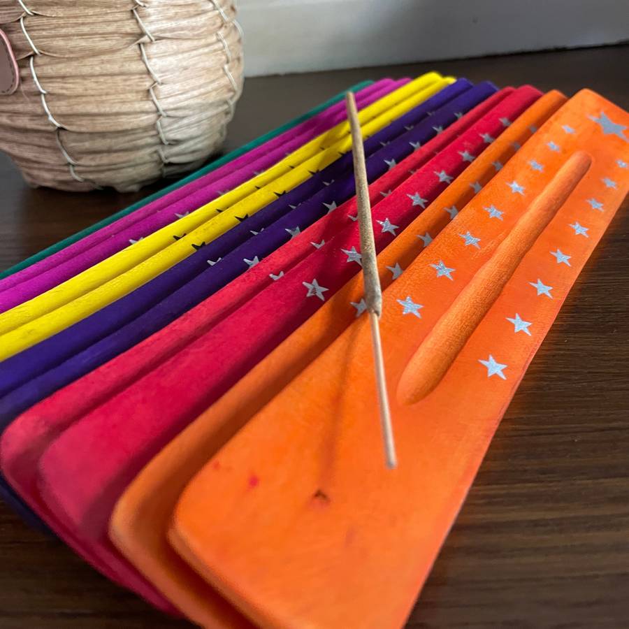 Wooden Flat Incense holder