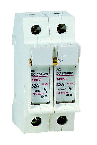 2P 10 X 38 Fuse Holder 32A 500V