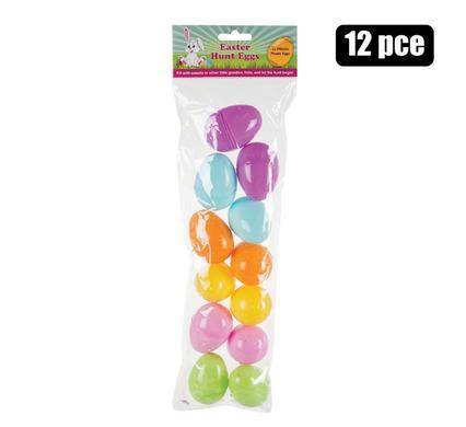 Easter Hunt Plastic Refillable Assorted Eggs
