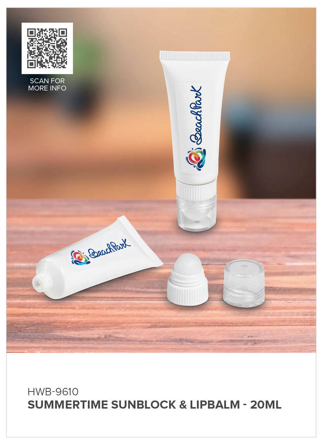 Summertime Sunblock & Lip Balm - 20ml