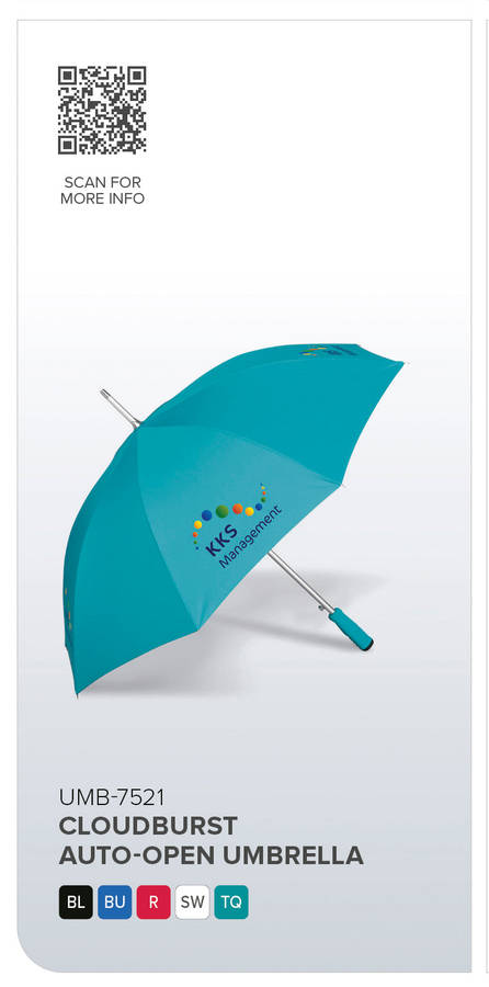 Cloudburst Auto-Open Umbrella