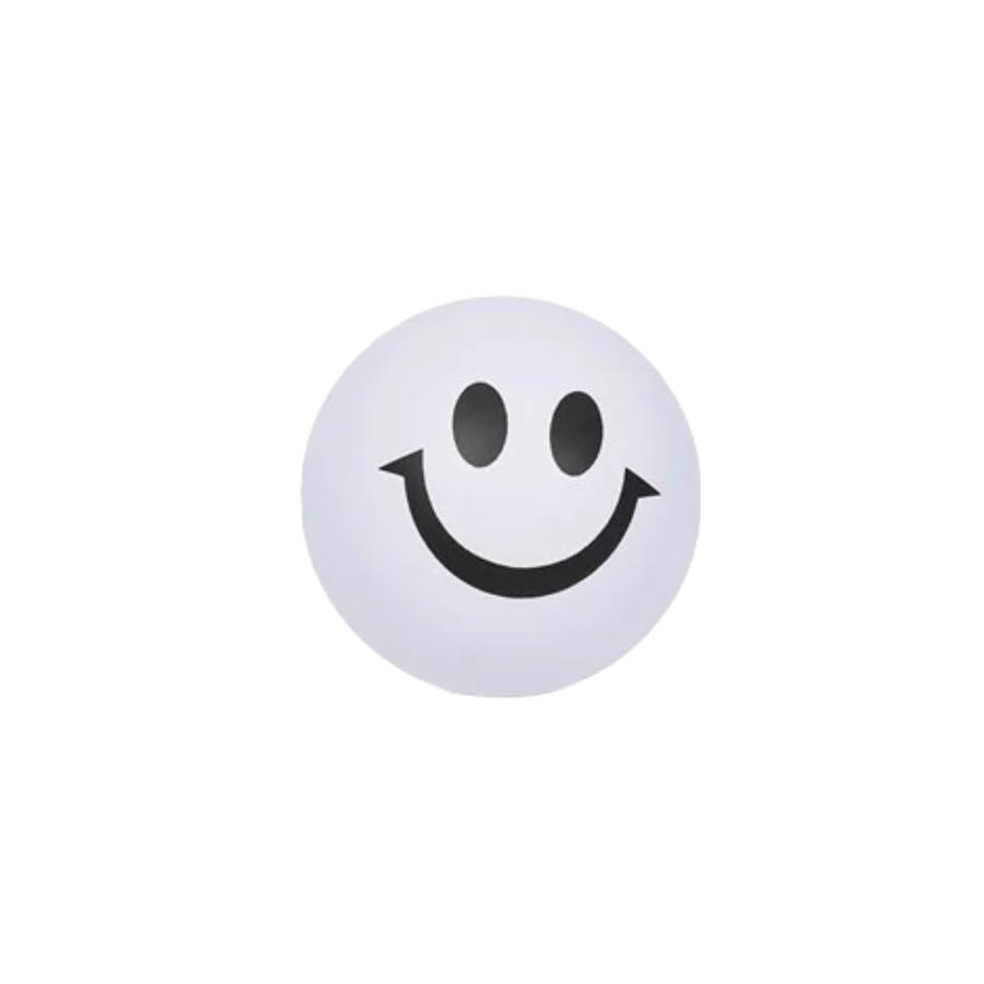 White stress ball